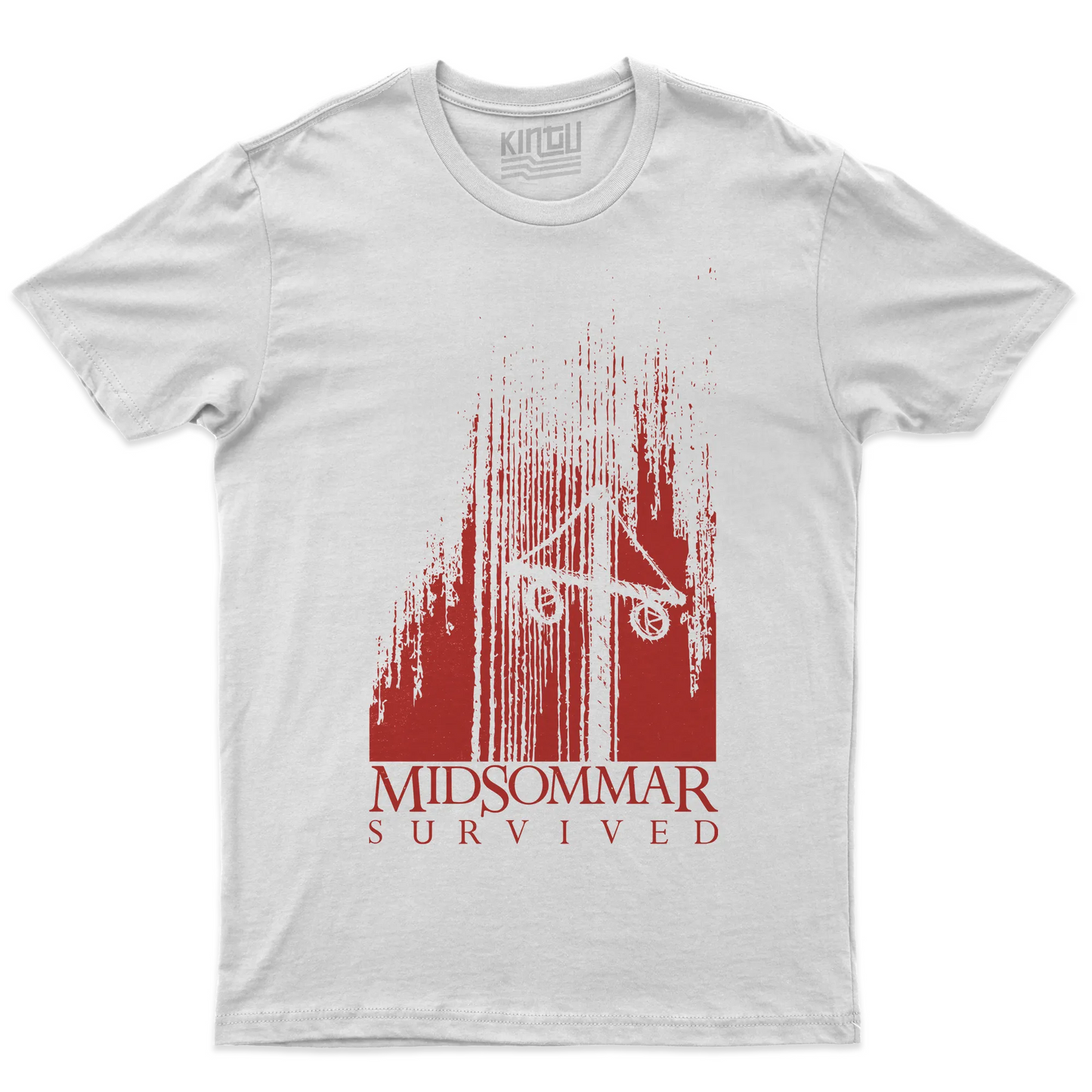 Kintu T-shirt Midsommar Survived - Cult - Film Horror - Scary - Divertente - Film