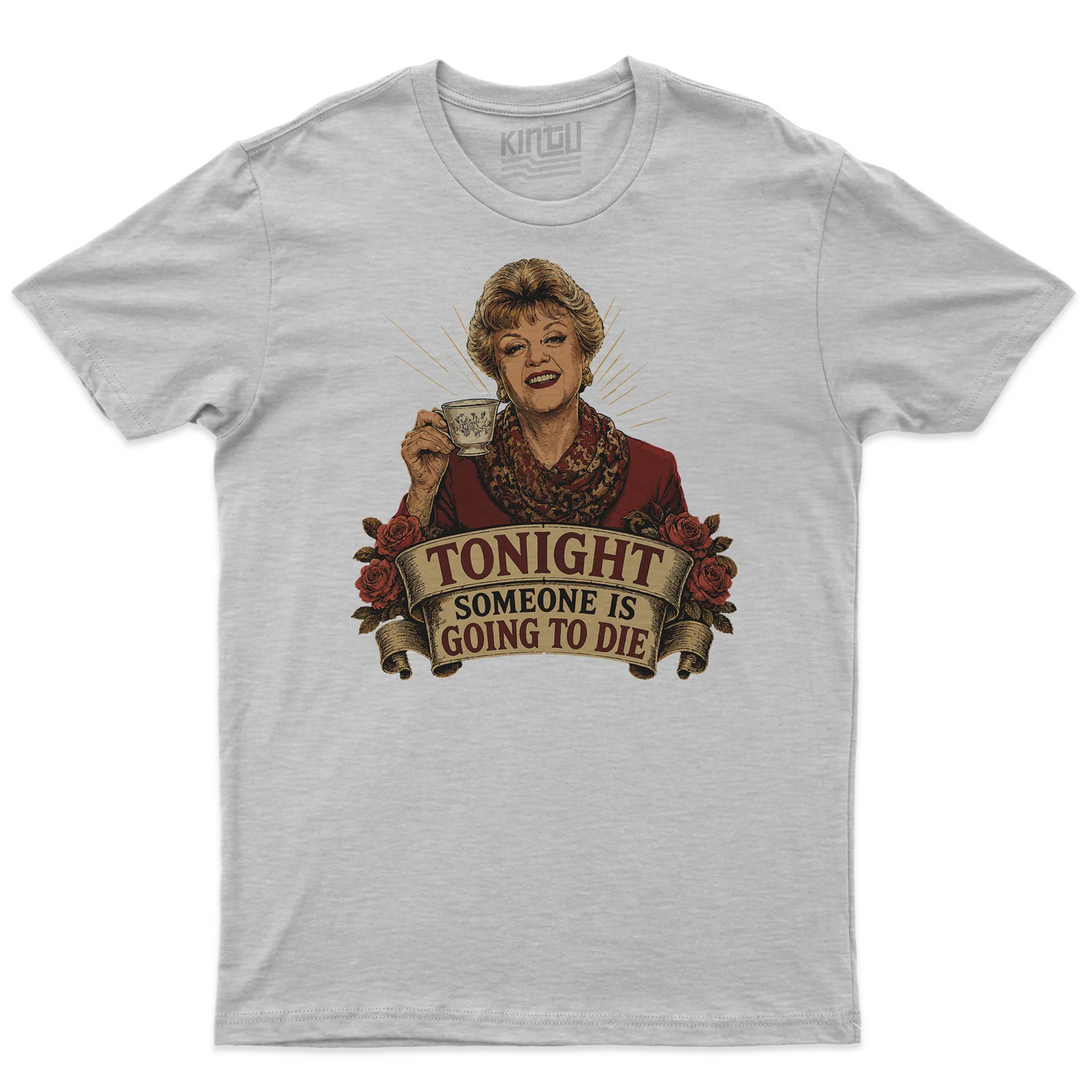 Kintu T-shirt Tonight Someone Is Going To Die - Jessica Fletcher - Divertente - Old School - Personaggi Famosi - Serie Tv