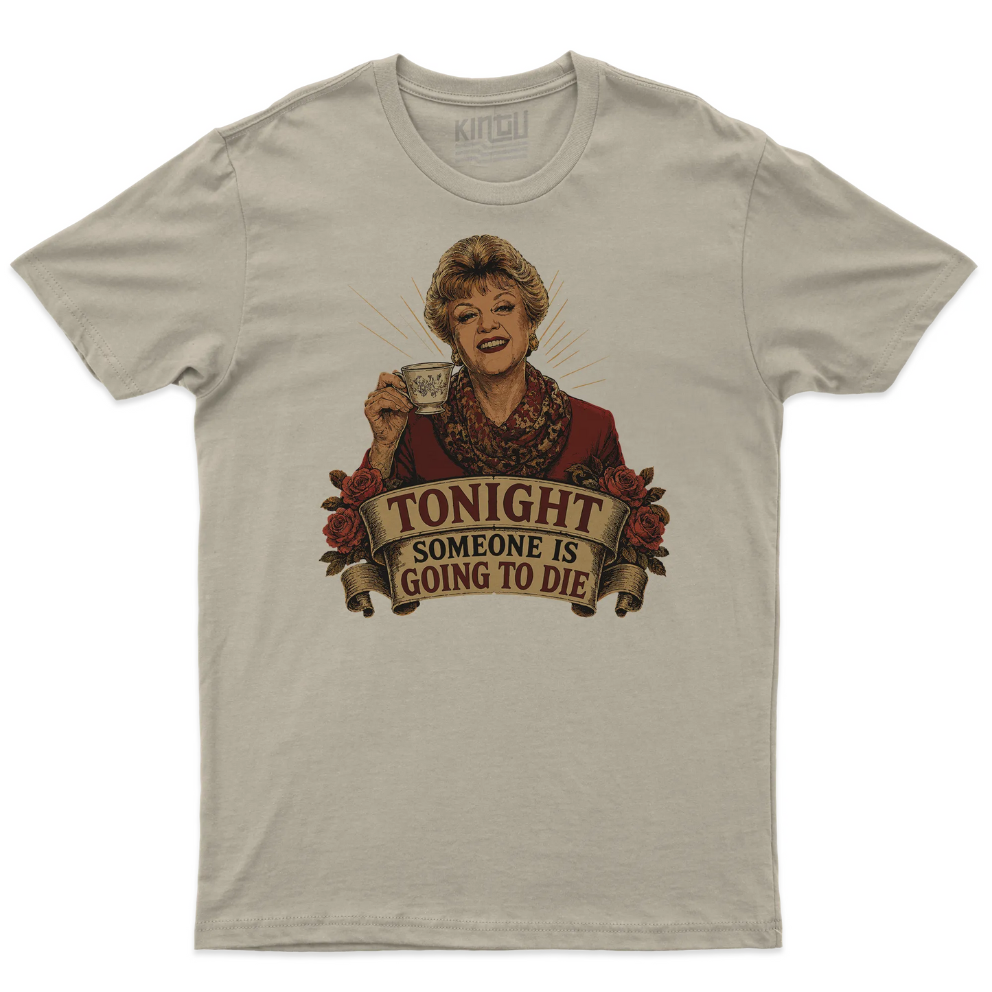 Kintu T-shirt Tonight Someone Is Going To Die - Jessica Fletcher - Divertente - Old School - Personaggi Famosi - Serie Tv