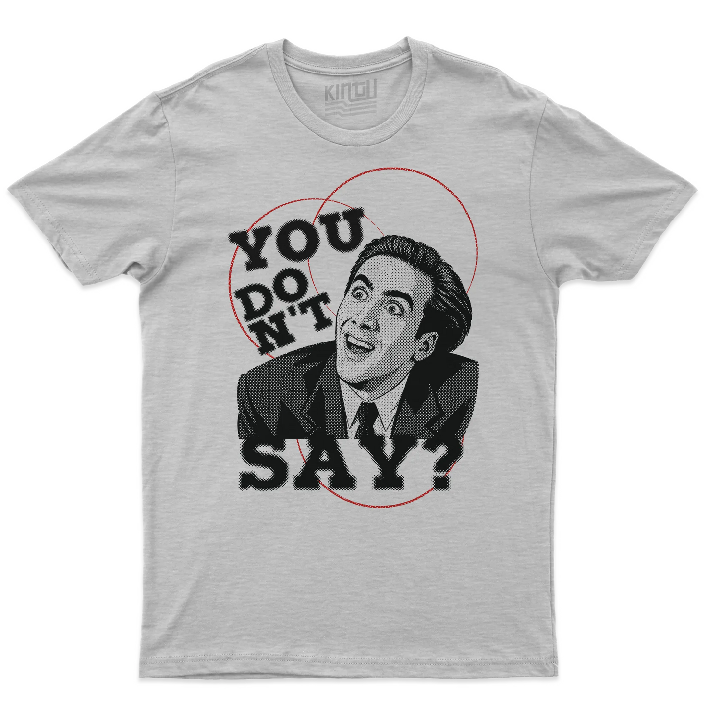 Kintu T-shirt You Don’t Say? - Cage - Vampire’s Kiss - Meme - Divertente - Film - Personaggi Famosi
