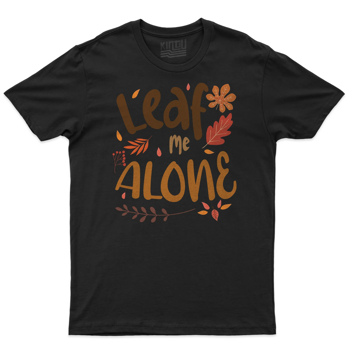Kintu T-shirt Leaf Me Alone - Fall Lovers - Divertente - Autunno