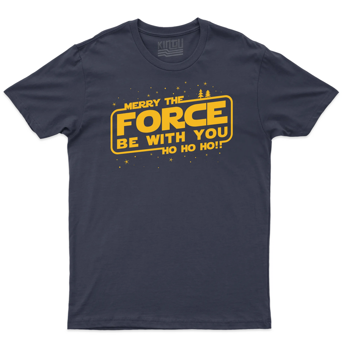 Kintu T-shirt Merry The Force Be With You - Star Wars - Divertente - Film - Natale