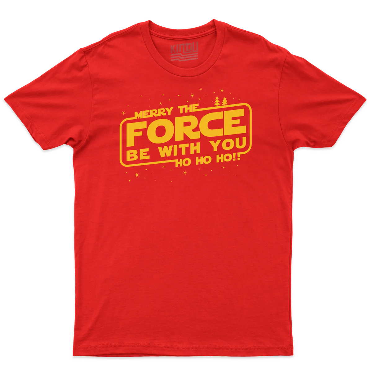 Kintu T-shirt Merry The Force Be With You - Star Wars - Divertente - Film - Natale