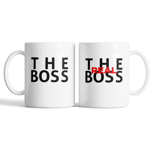 Kintu Tazza In Ceramica San Valentino The Boss - Regalo Di Coppia