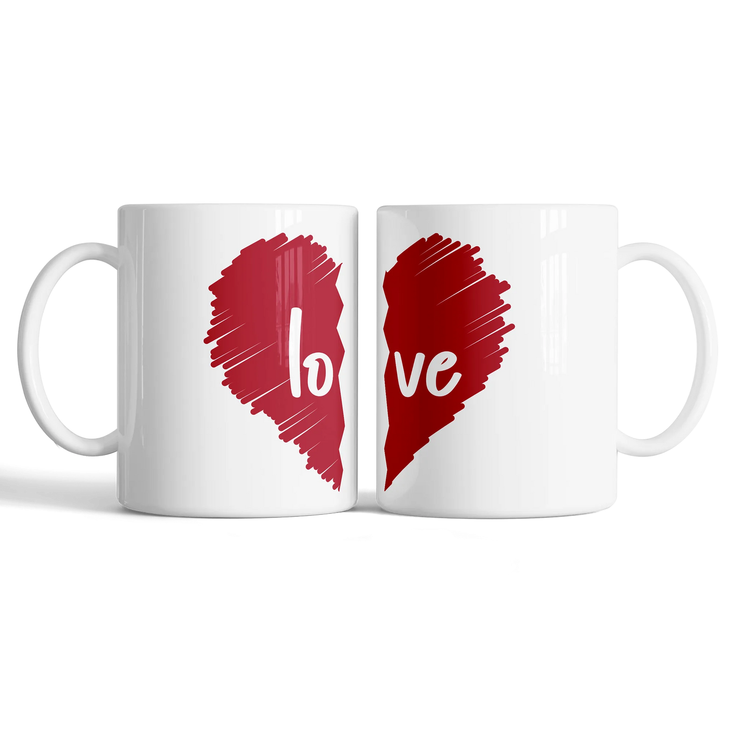Kintu Tazza In Ceramica San Valentino Love - Regalo Di Coppia