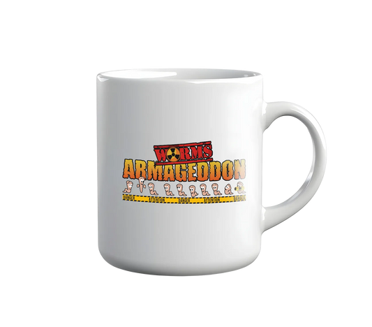 Kintu Tazza In Ceramica Worms Armageddon - Retro Game
