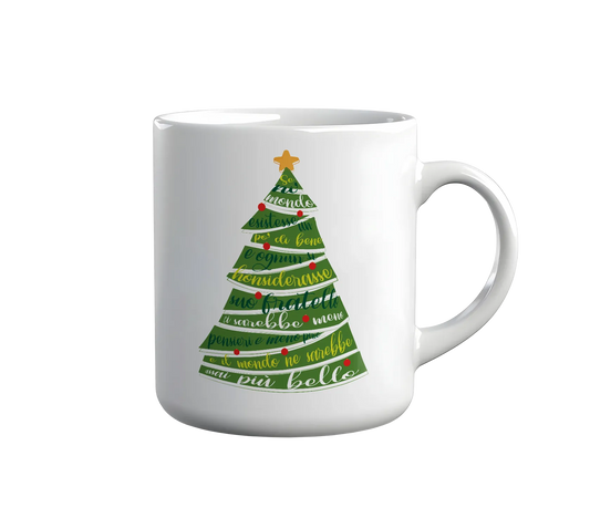Kintu Tazza In Ceramica Poesia Natalizia - Patchani - Natale - Divertente - Regalo  - Personaggi Famosi