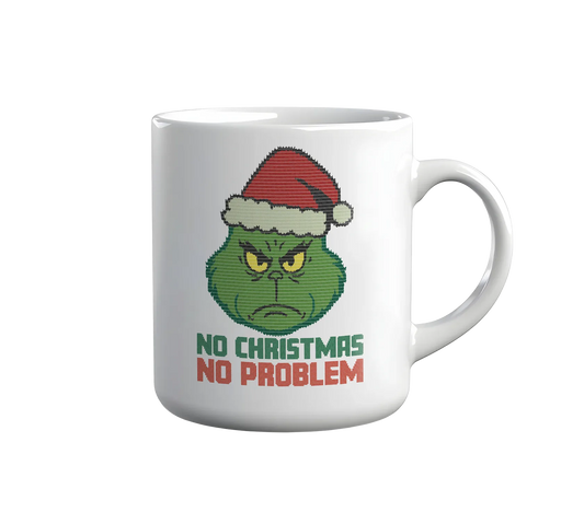 Kintu Tazza In Ceramica Grinch No Christmas No Problem - Natale -  Divertente  - Film