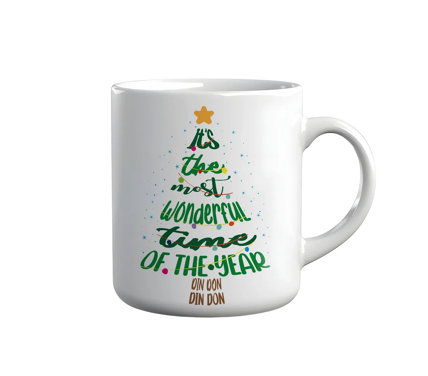 Kintu Tazza In Ceramica Wonderful Time - Natale - Andy Williams