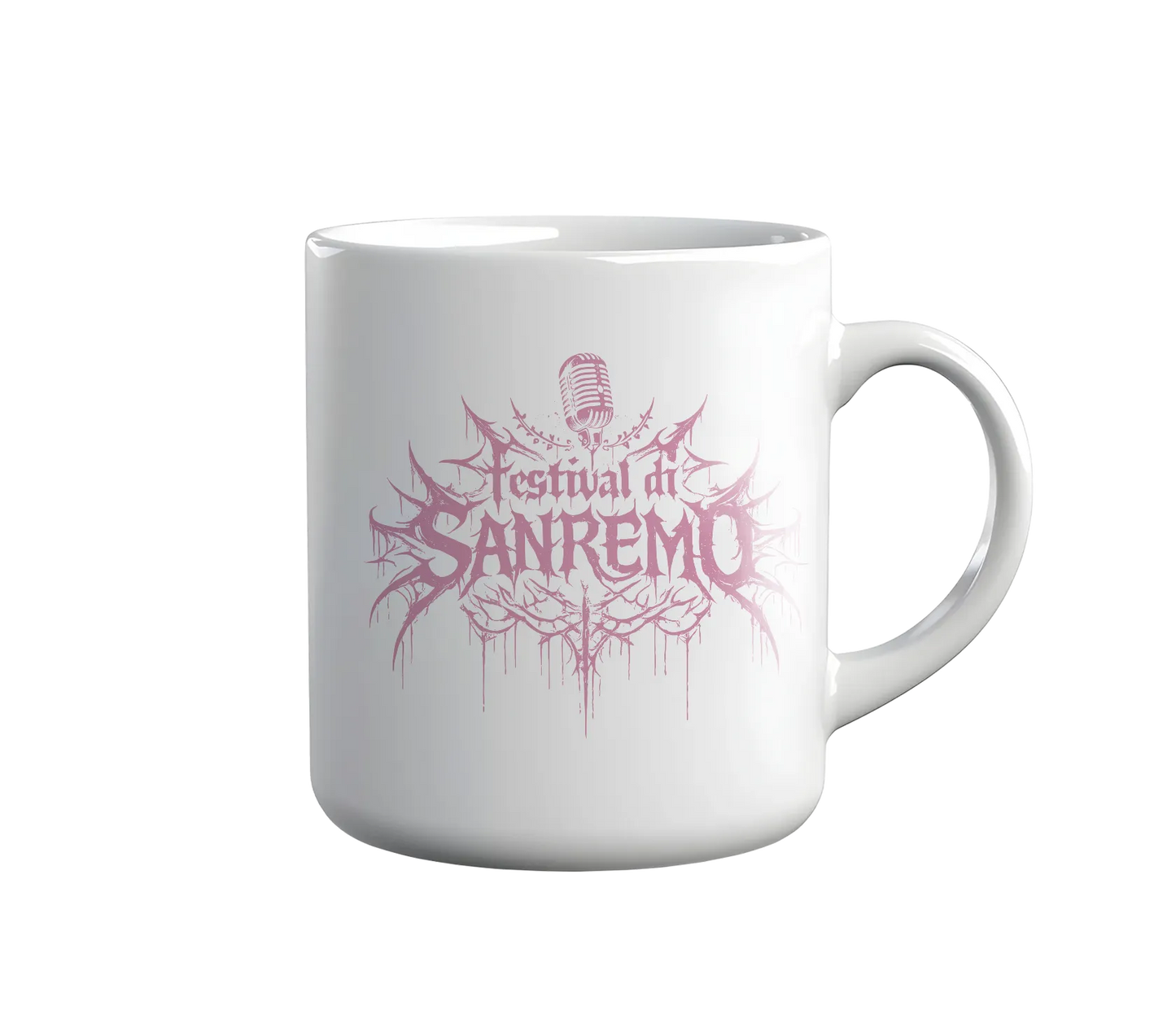 Kintu Tazza In Ceramica Festival Di Sanremo Black Metal - Divertente - Canzone Italiana