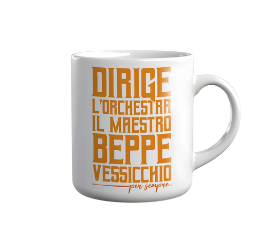Kintu Tazza In Ceramica Dirige L’orchestra Il Maestro Beppe Vessicchio - Per Sempre - Sanremo - Omaggio - Musica - Personaggi Famosi