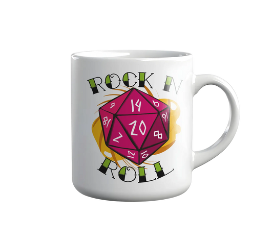 Kintu Tazza In Ceramica Rock N Roll Dnd - Dungeons & Dragons - D20 - Rpg