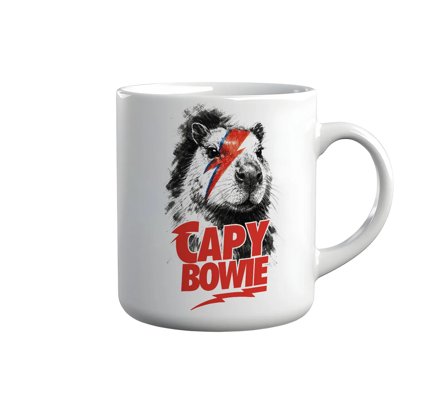 Kintu Tazza In Ceramica Capy Bowie - David Bowie - Divertente - Capibara Lovers - Musica