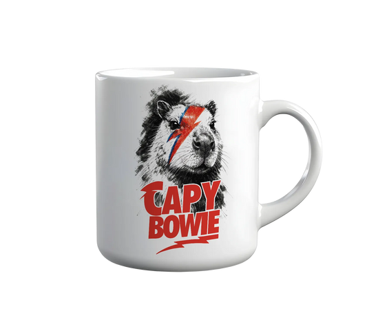Kintu Tazza In Ceramica Capy Bowie - David Bowie - Divertente - Capibara Lovers - Musica