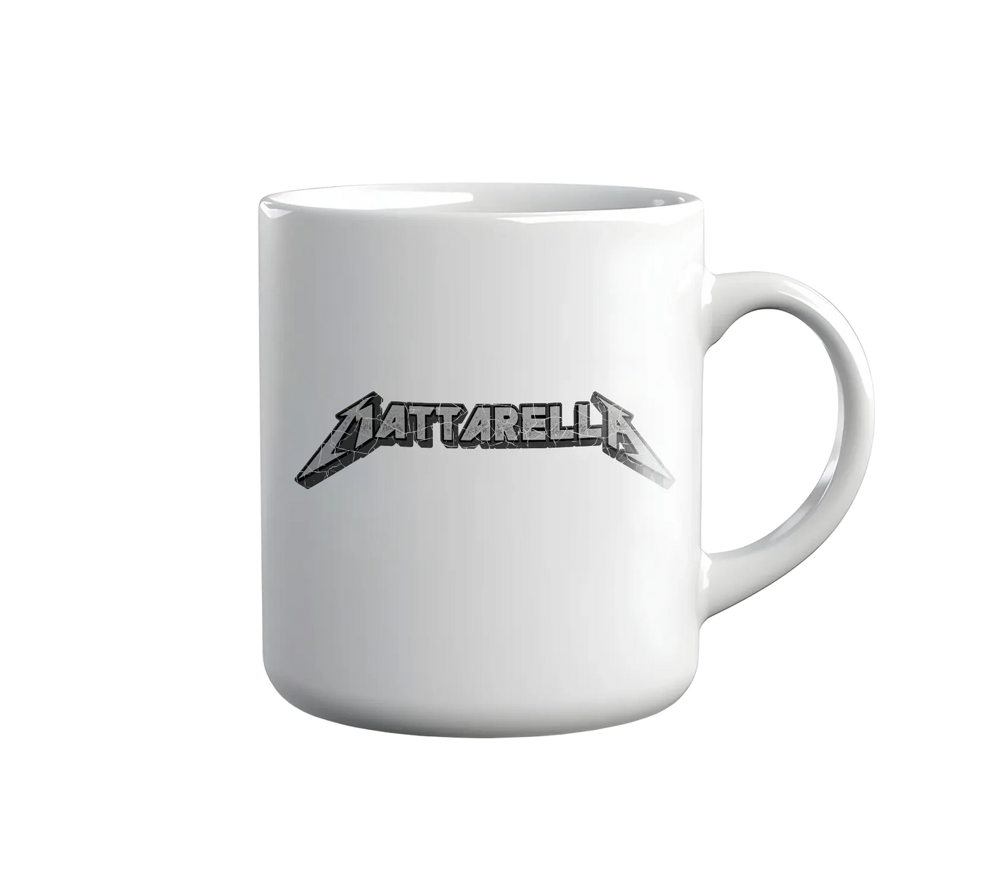 Kintu Tazza In Ceramica Mattarella Metallica - Divertente - Politica - Musica - Personaggi Famosi