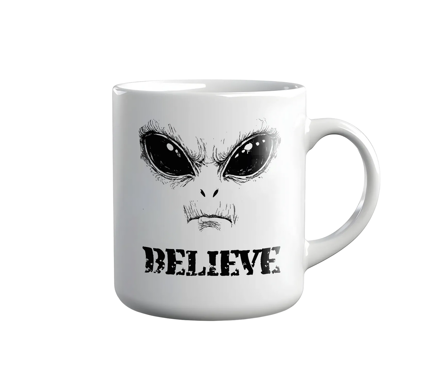 Kintu Tazza In Ceramica Believe - Alieni - Area 51 - Personaggi Famosi
