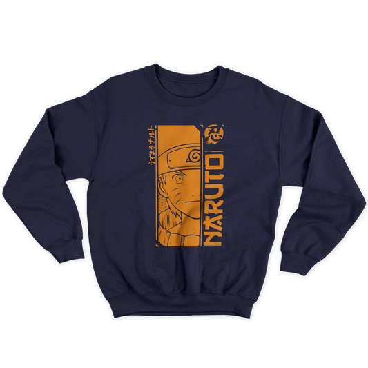 Kintu Felpa Girocollo Unisex ORANGE NARUTO - classic anime manga cartoon