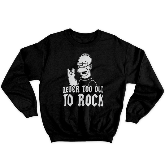 Kintu Felpa Girocollo Unisex Never Old To Rock