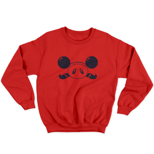 Kintu Felpa Girocollo Unisex Porco Rosso Face