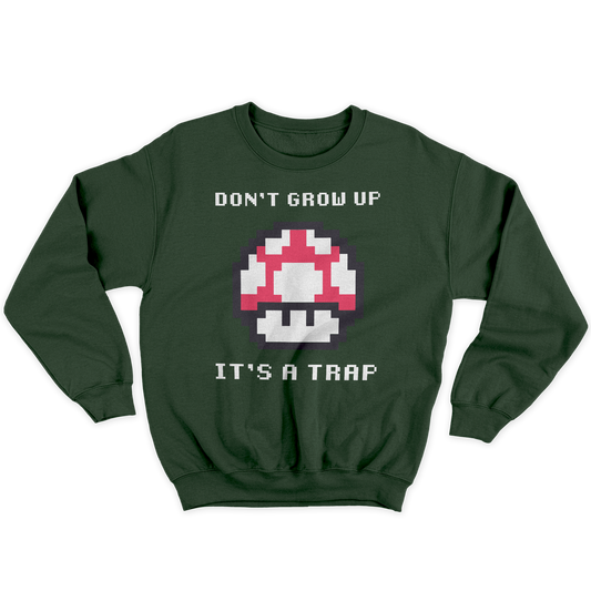 Kintu Felpa Girocollo Unisex Don T Grow Up It S A Trap