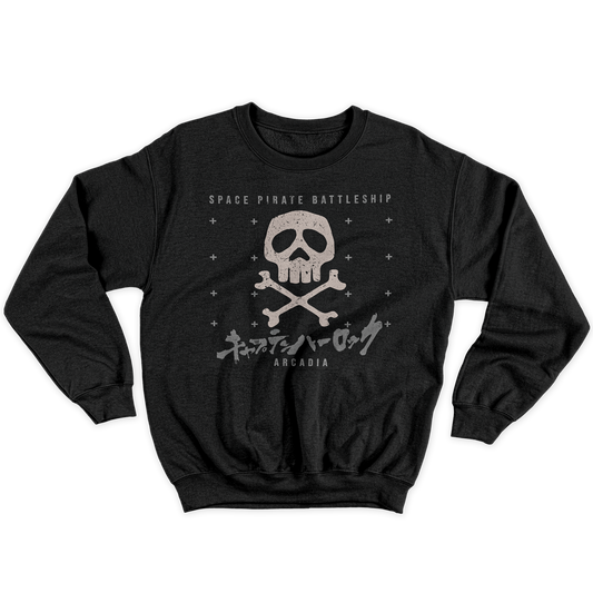 Kintu Felpa Girocollo Unisex Harlock Skull