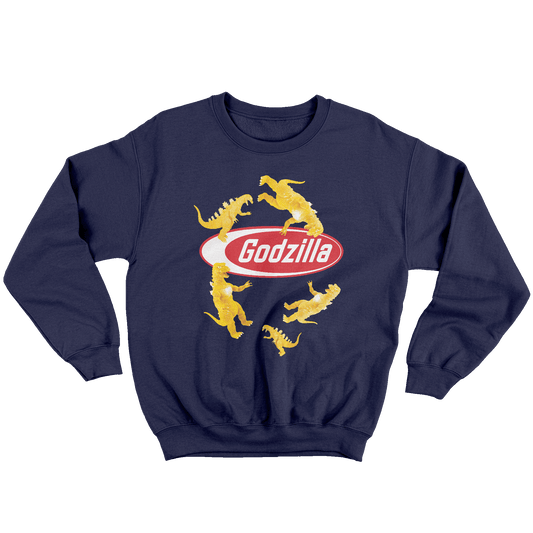 Kintu Felpa Girocollo Unisex Godzilla Pasta - Divertente