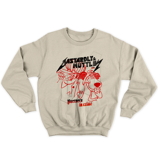 Kintu Felpa Girocollo Unisex Dick e Muttley Partners in crime