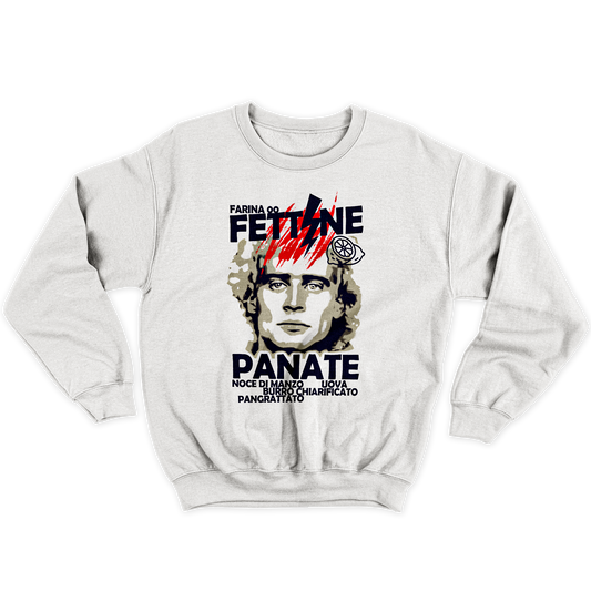 Kintu Felpa Girocollo Unisex Mirko Fettine Panate - kiss me Licia