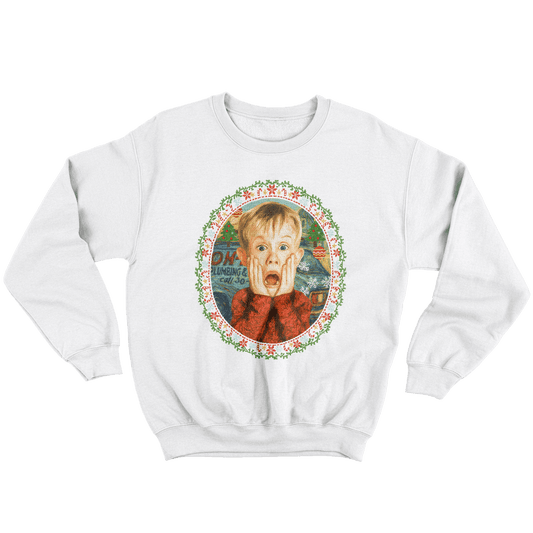 Kintu Felpa Girocollo Unisex Kevin McCallister "Ricamo" Natalizio - Home Alone