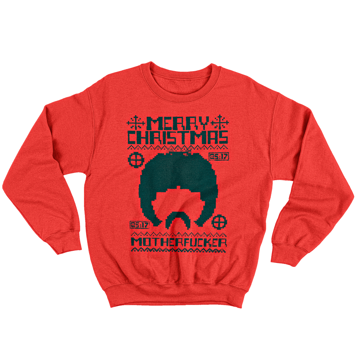 Kintu Felpa Girocollo Unisex Merry Christmas Pulp - pixel - Natale