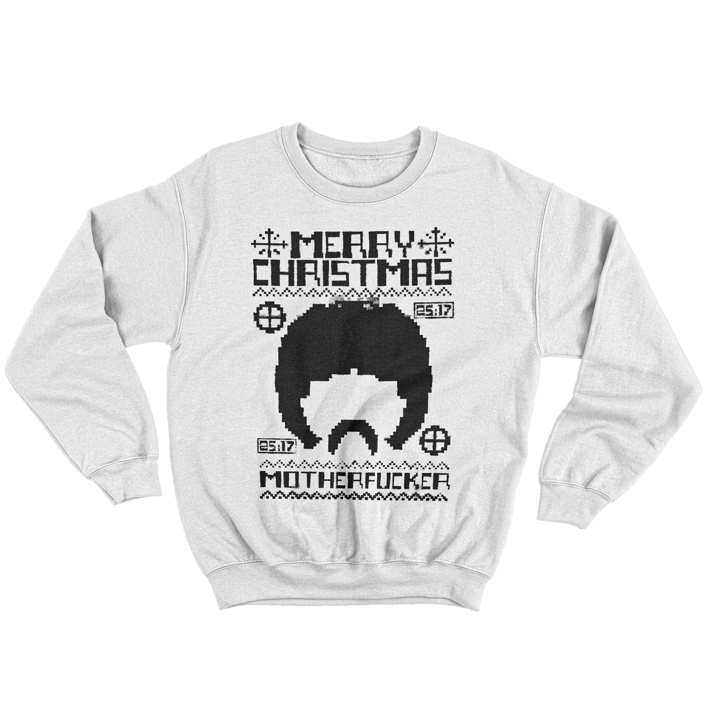 Kintu Felpa Girocollo Unisex Merry Christmas Pulp - pixel - Natale