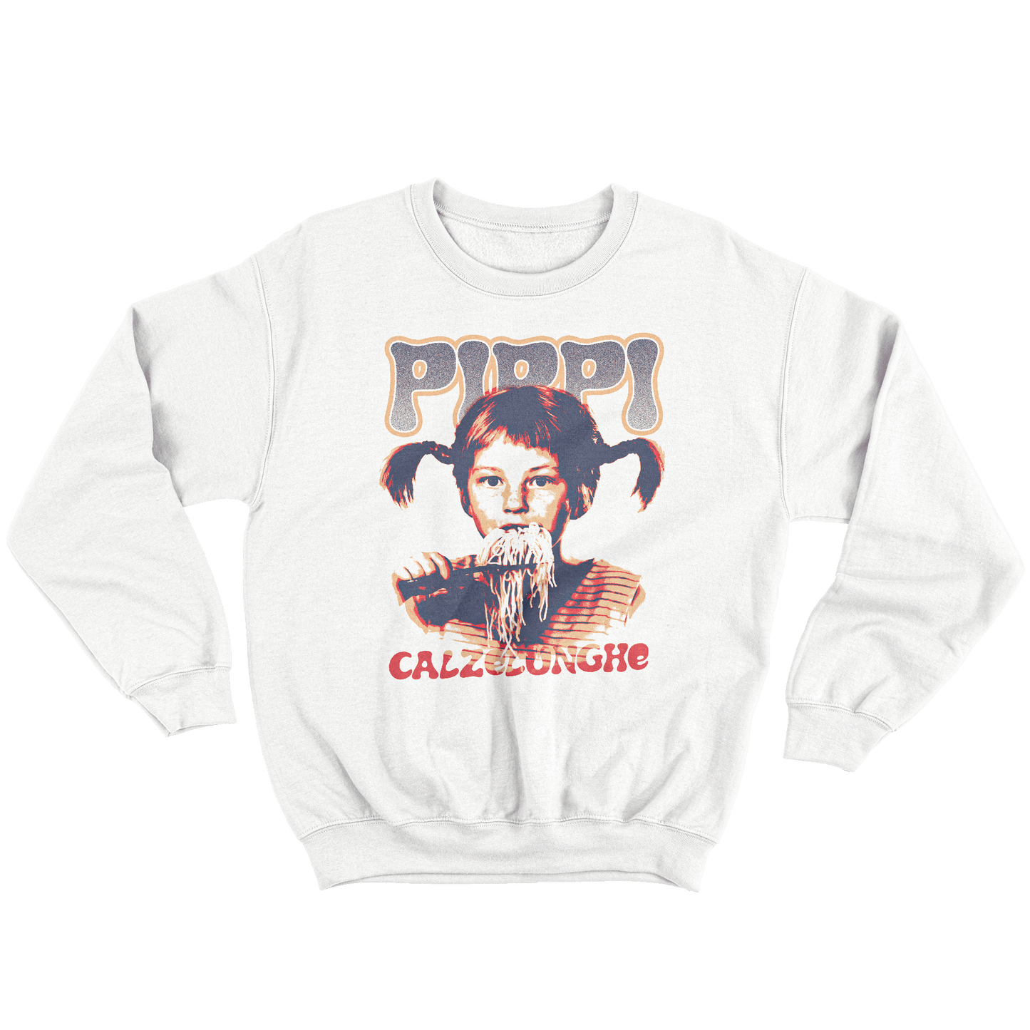 Kintu Felpa Girocollo Unisex Pippi Calzelunghe - Serie tv - Vintage
