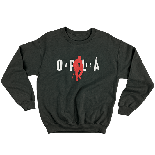 Kintu Felpa Girocollo Unisex Oplà Jord4n Ahi! - Divertente