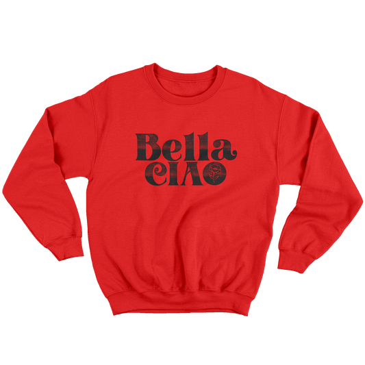 Kintu Felpa Girocollo Unisex Bella Ciao red - 25 aprile - liberazione