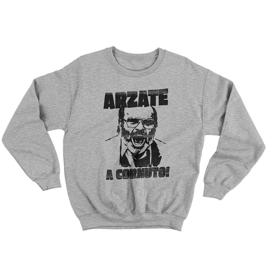 Kintu Felpa Girocollo Unisex Arzate Cornuto - Brega - Cinema - Vintage