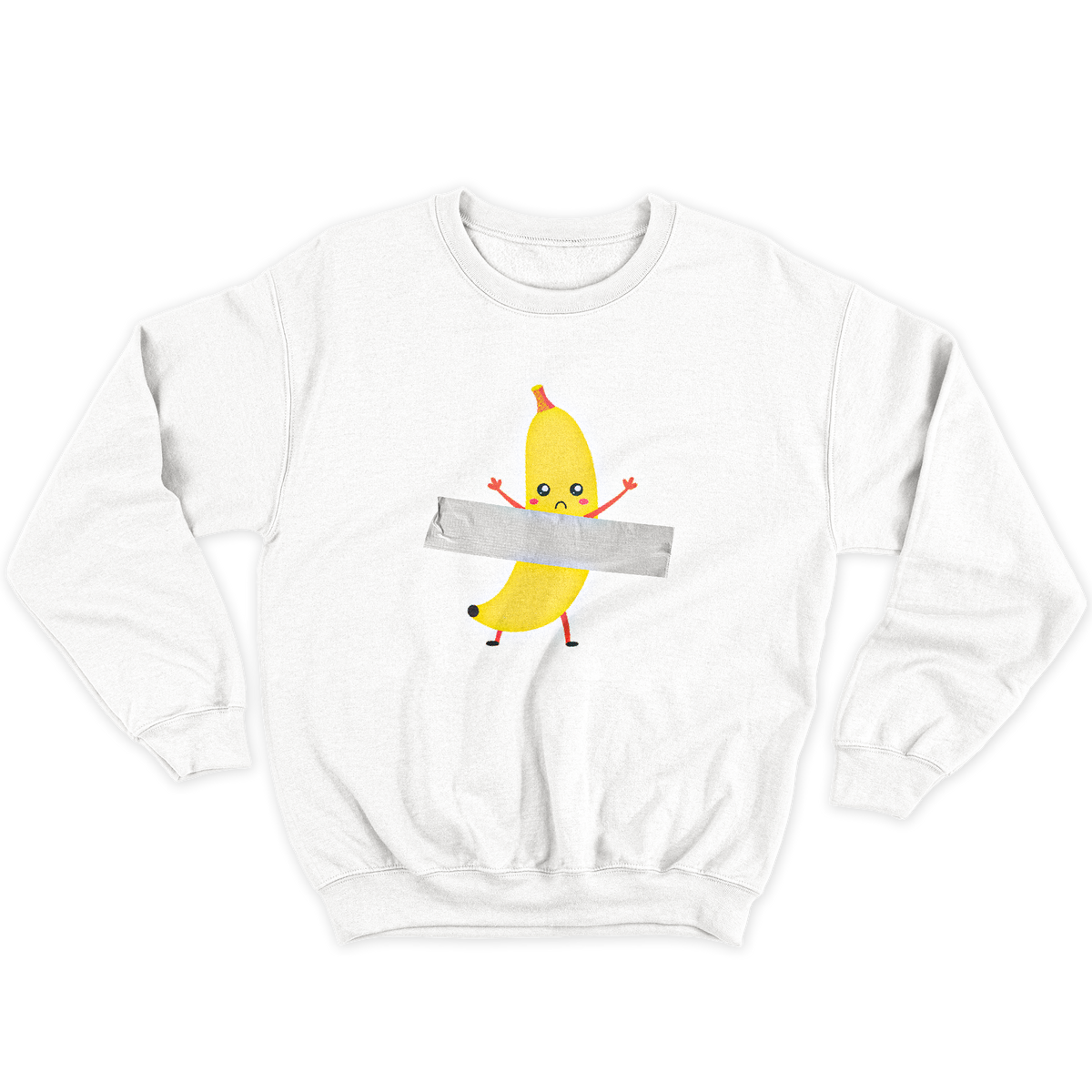 Kintu Felpa Girocollo Unisex Banana Arte Contemporanea - Kawaii (可愛い)