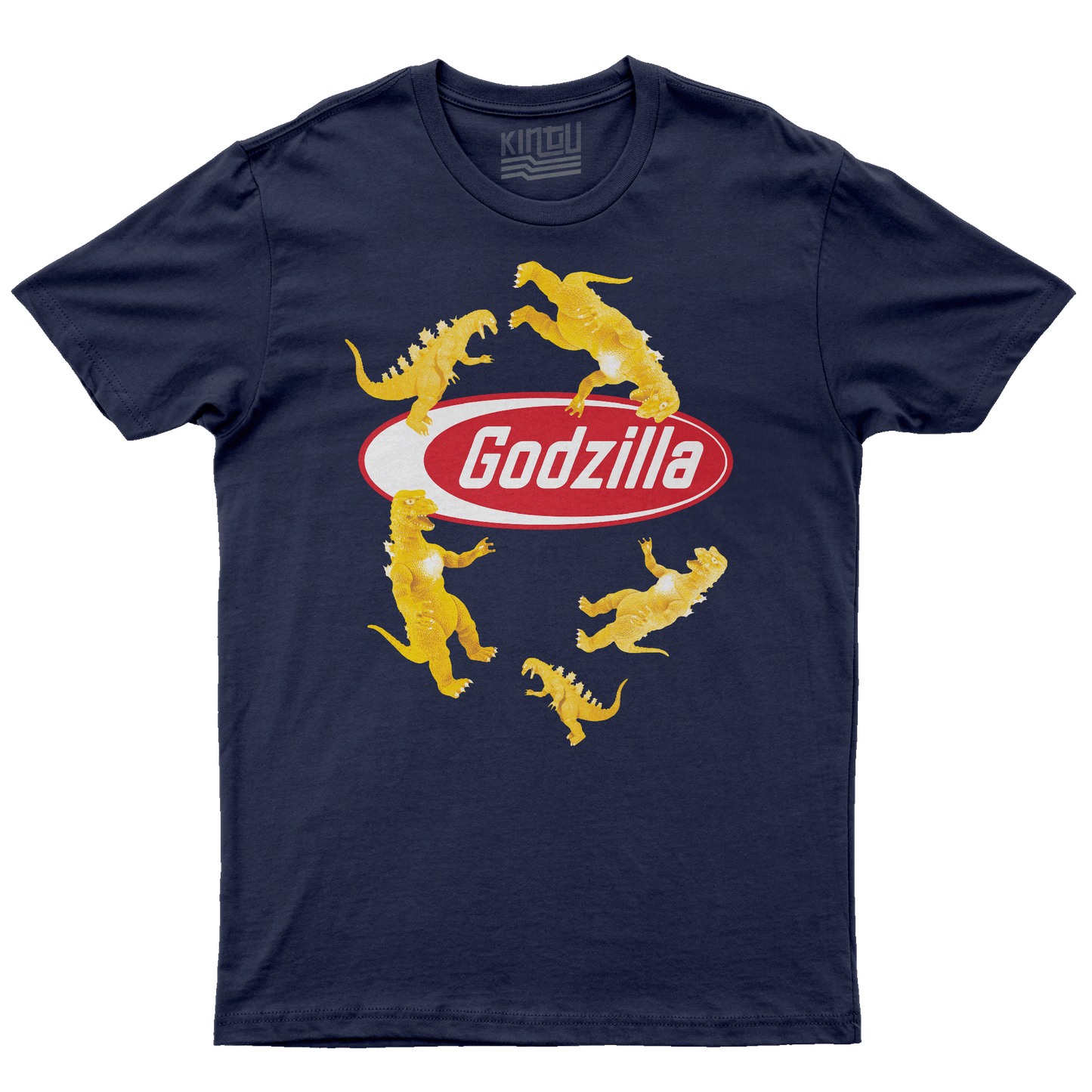 Kintu T-Shirt Godzilla Pasta - Divertente