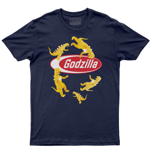 Kintu T-Shirt Godzilla Pasta - Divertente