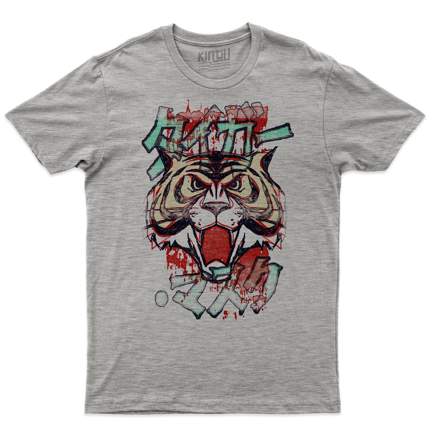Kintu T-shirt Tigerman - Uomo Tigre Washed -  Anime Manga