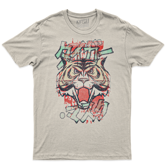 Kintu T-shirt Tigerman - Uomo Tigre Washed -  Anime Manga