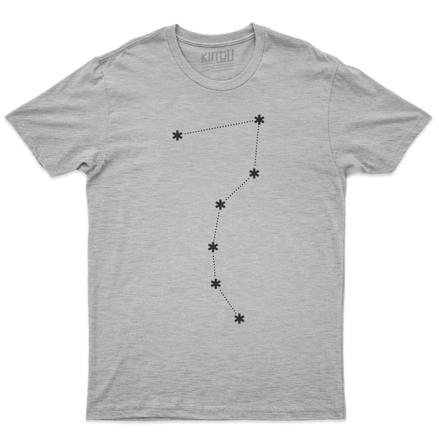 Kintu T-Shirt Sette Stelle Minimal - Hokuto