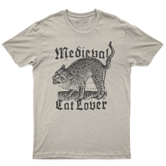 Kintu T-Shirt Medieval cat lover - Gatti medievali - Divertente