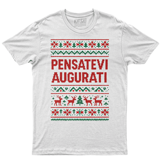 Kintu T-Shirt Pensatevi Augurati - divertente - Natale