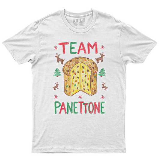 Kintu T-Shirt Team Panettone - Divertente - Natale