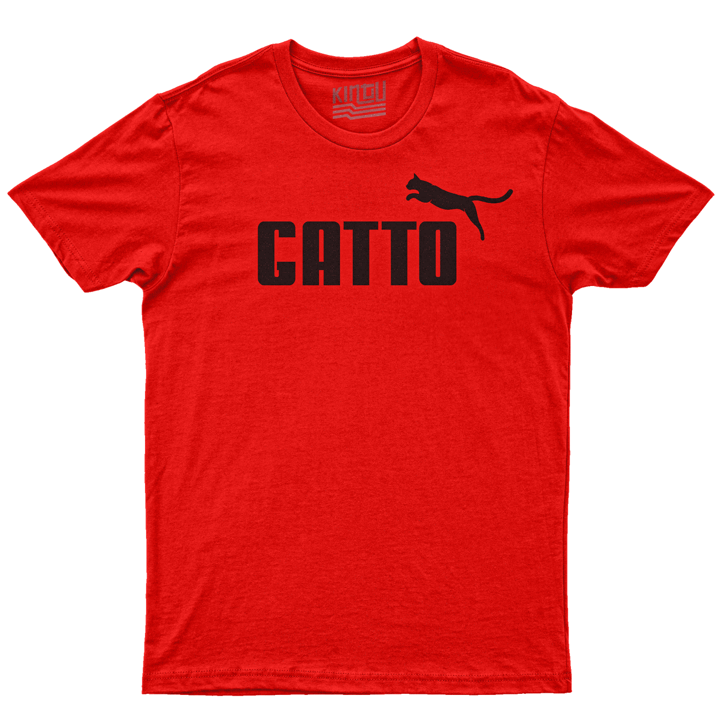 Kintu T-Shirt Gatto Sport Kintu Divertente
