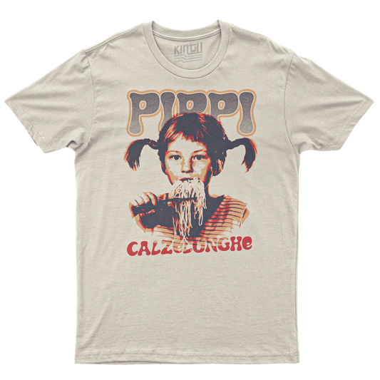 Kintu T-shirt Pippi Calzelunghe - Serie tv - Vintage