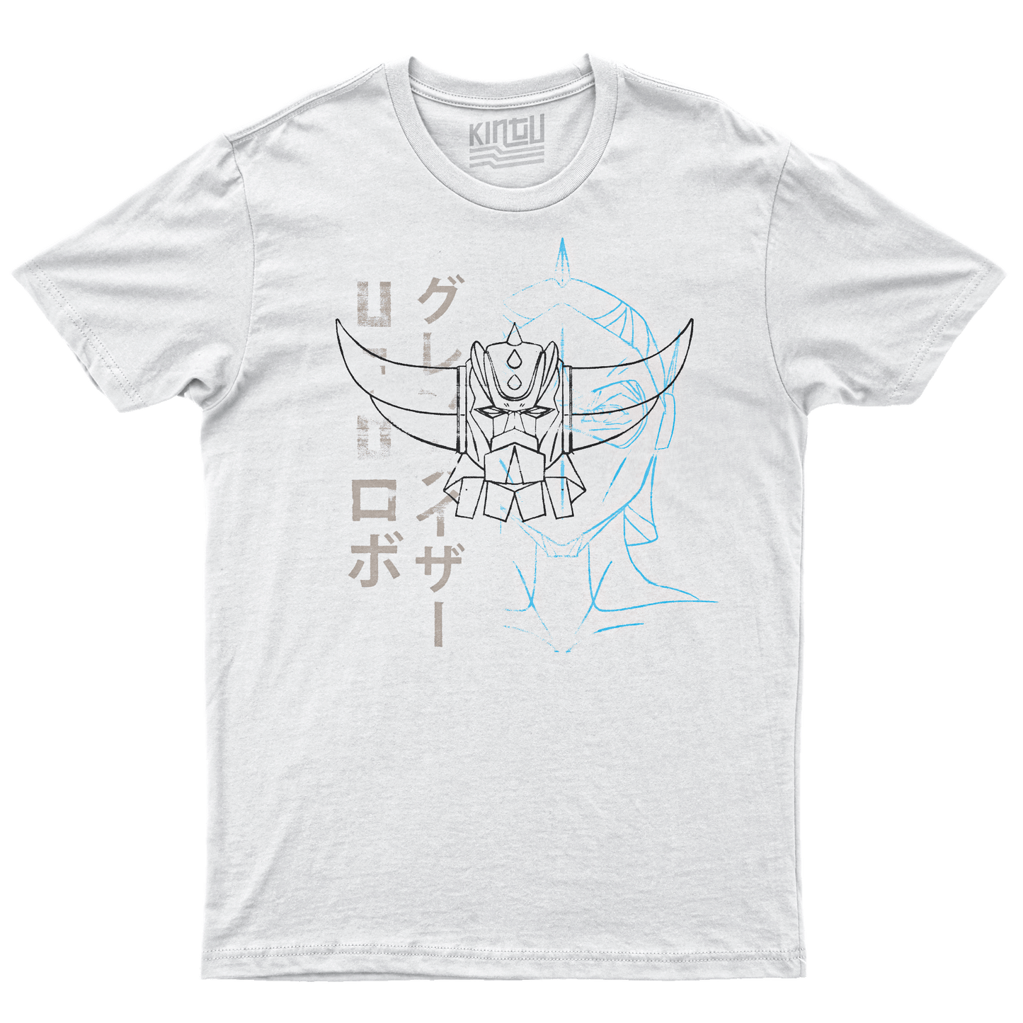 Kintu T-shirt Goldrake Minimal Kintu - Anime Vintage