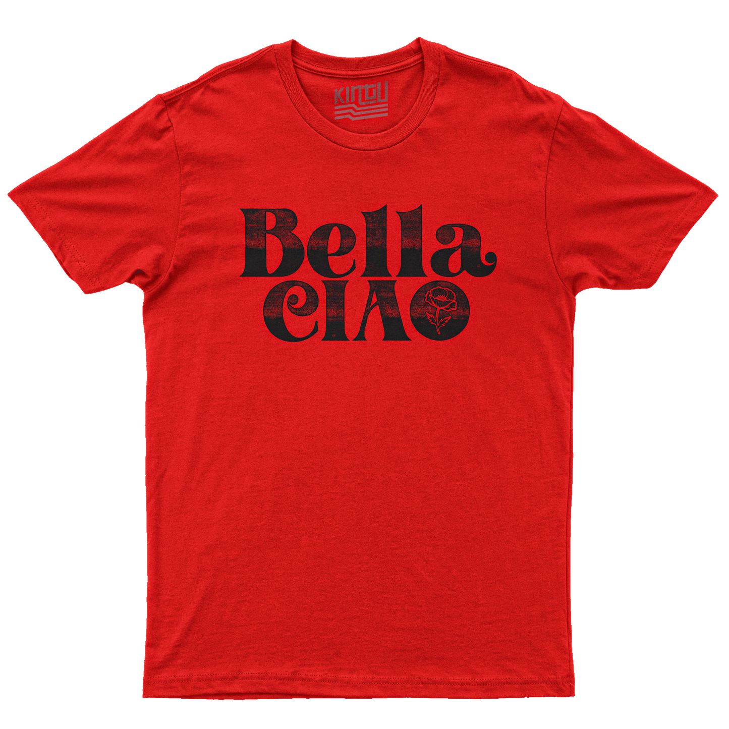 Kintu T-Shirt Bella Ciao red  - 25 aprile - liberazione