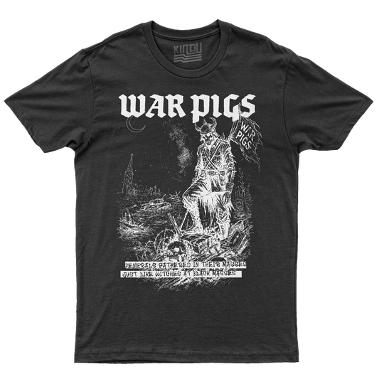 Kintu T-Shirt War Pigs Metal - Black - Music