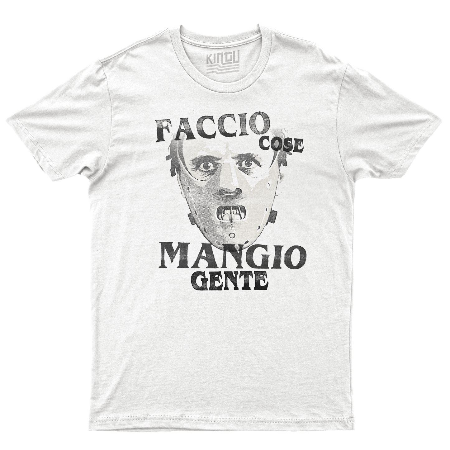 Kintu T-Shirt Faccio Cose  Mangio Gente - Hannibal